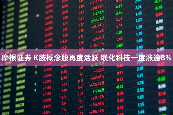 摩根证券 K胺概念股再度活跃 联化科技一度涨逾8%